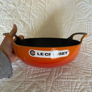 Le Creuset 3qt Plat Balti in “Flame”